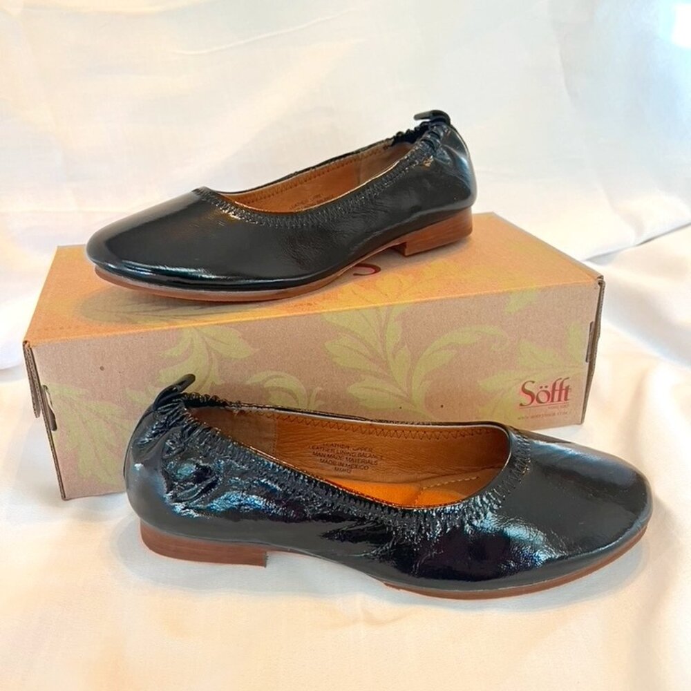 Sofft Kenni Black Patent Ballet Flats